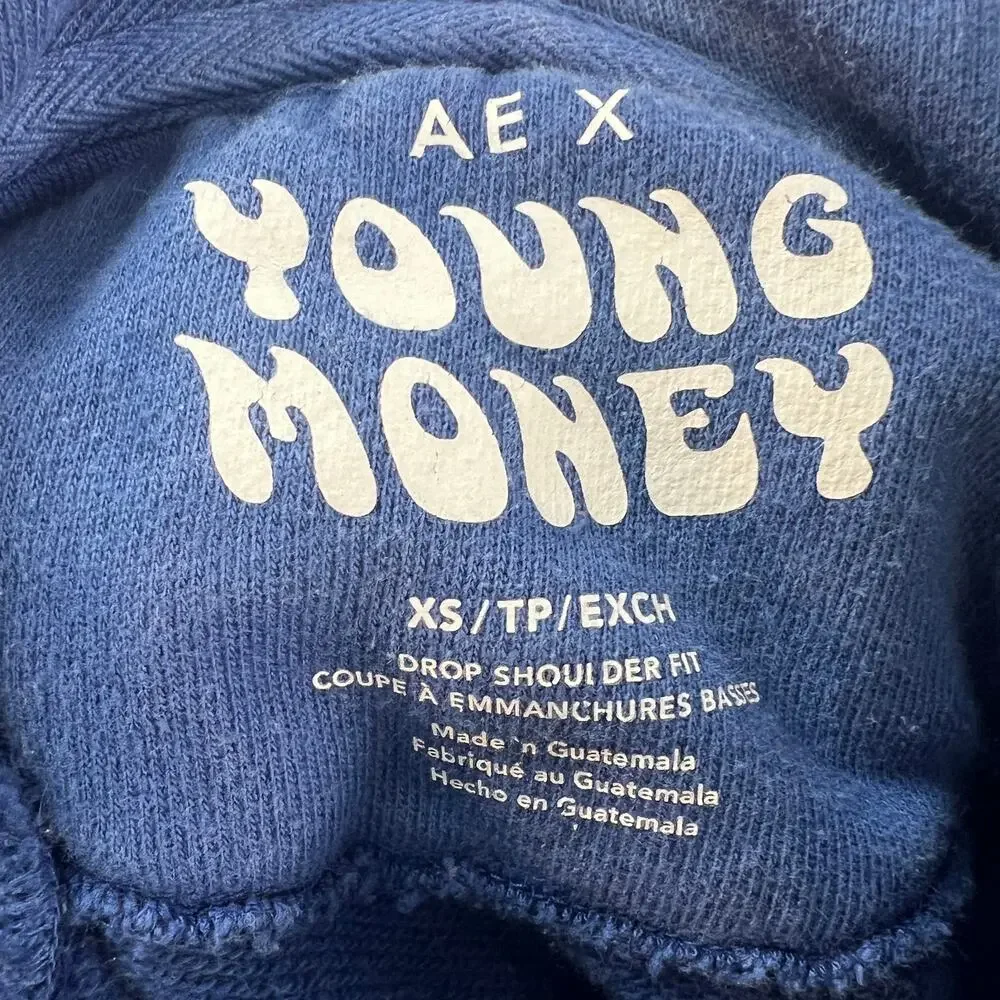 American Eagle‎ AE X Tie Dye Hoodie Young Money Pullover TP XS